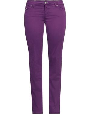 Jacob Cohen Trousers Cotton, Elastane - Purple