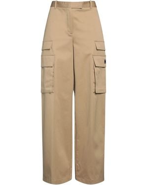 Versace Sand Trousers Cotton - Natural