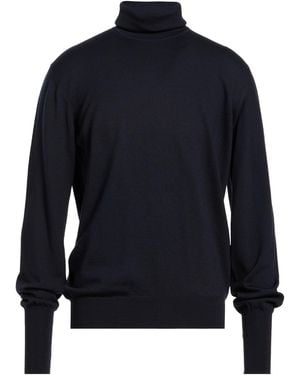Alpha Studio Midnight Turtleneck Merino Wool - Blue