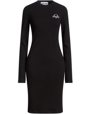 Moschino Midi Dress Viscose, Elastane - Black