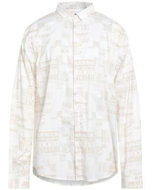 ARMANI EXCHANGE Shirt Cotton, Elastane - White