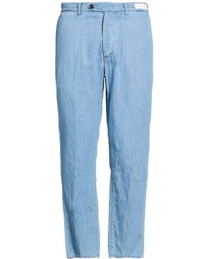 Tela Genova Jeans Cotton, Linen - Blue