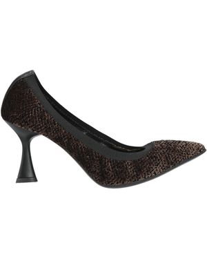 Walter Violet Pumps Textile Fibers - Black