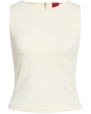 HUGO Ivory Top Polyester, Elastane - White