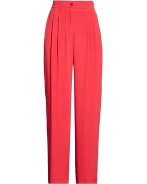 Semicouture Trousers Acetate, Silk - Red
