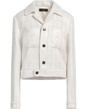 Amiri Ivory Jacket Polyester, Wool - White