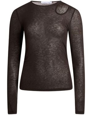 Caractere Dark T-Shirt Viscose, Polyamide, Cashmere, Elastane - Brown