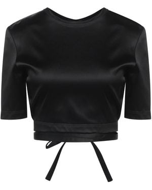 Patou Top Acetate, Polyamide, Lyocell - Black
