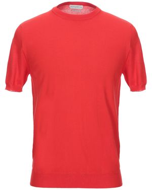 Ballantyne Jumper Cotton - Red