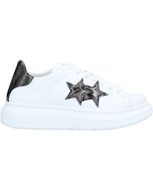 2Star Sneakers Soft Leather, Textile Fibers - White