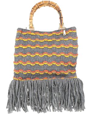 La Milanesa Handbag Cotton, Acrylic - Gray
