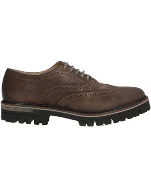 Brimarts Lace-Up Shoes Soft Leather - Brown