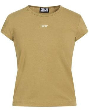 DIESEL T-Shirt Cotton, Elastane - Yellow
