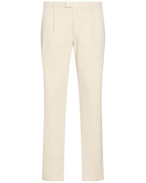 Briglia 1949 Cream Trousers Cotton, Elastane - Natural