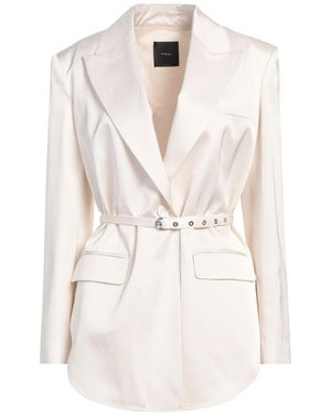 Pinko Ivory Blazer Viscose, Cotton - White