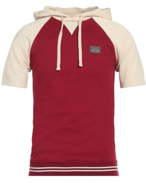 Dolce & Gabbana Sweatshirt Cotton, Calfskin, Zamak - Red
