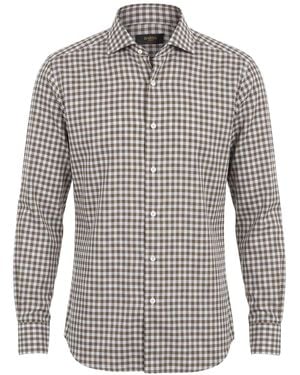Barba Napoli Military Shirt Cotton - Grey