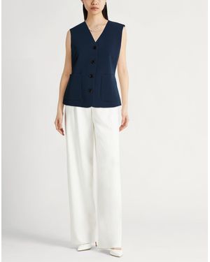 Theory Zig Zag Stitch Vest in Blue | Lyst