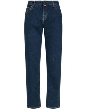 Moorer Jeans Cotton, Elastane - Blue