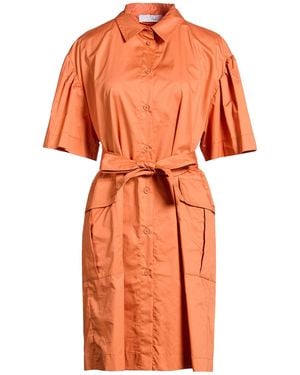 Kaos Mini Dress Cotton - Orange