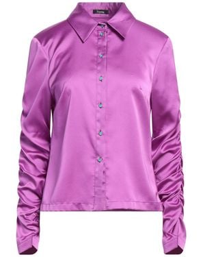 Hanita Shirt Polyester, Elastane - Pink