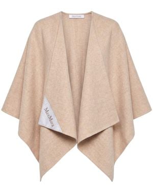 Max Mara Cape Alpaca Wool, Polyamide, Wool - Natural