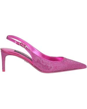 Dolce & Gabbana Pumps Viscose, Silk, Polyurethane, Polyester - Pink