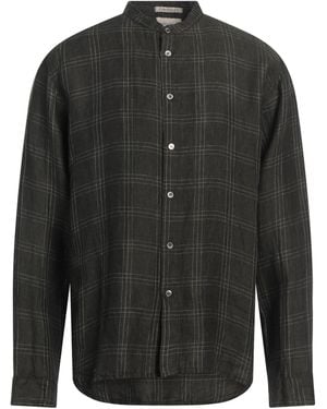 Crossley Dark Shirt Linen - Black