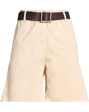 Please Shorts & Bermuda Shorts Cotton, Elastane - Natural