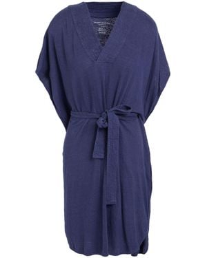 Majestic Filatures Mini Dress Linen, Elastane - Blue