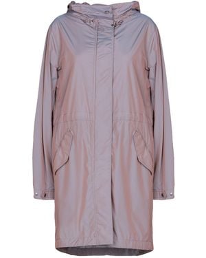 Moorer Overcoats & Trench Coats - Purple
