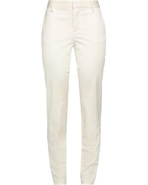 DSquared² Cream Pants Cotton, Elastane - White