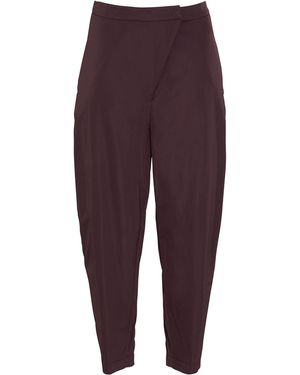VIRNA DRÒ® Tapered High-waist Pants - Purple
