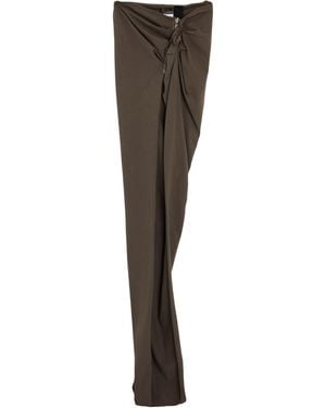 Rick Owens Lead Maxi Skirt Cotton - Brown