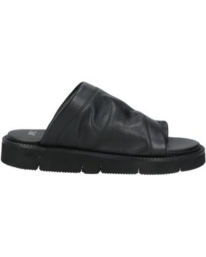 Jfk Thong Sandal Leather - Black