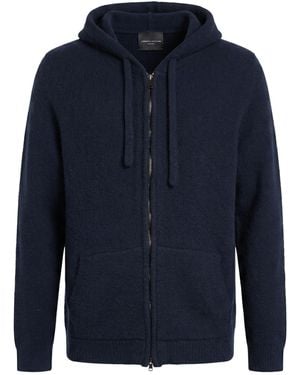 Roberto Collina Cardigan Cotton, Nylon, Elastane - Blue