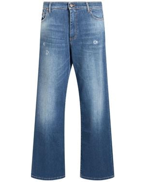 Teleria Zed Jeans Cotton, Elastomultiester, Elastane - Blue