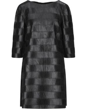 Satine Label Mini Dress - Black