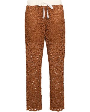 Liviana Conti Trousers Cotton, Polyamide, Viscose, Elastane - Brown
