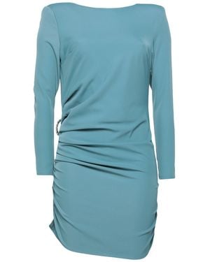 LE.CI.CA.LÈ Deep Mini Dress Polyester, Elastane - Blue