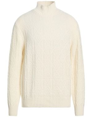 Cruciani Turtleneck Wool, Cashmere - White
