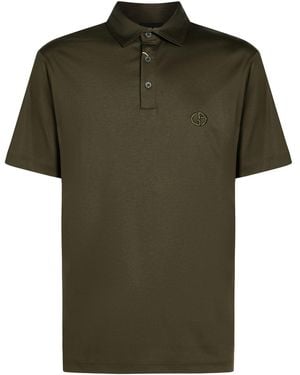 Giorgio Armani Military Polo Shirt Cotton - Green
