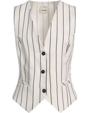 Dixie Tailored Vest Linen, Viscose, Cotton, Polyester - White
