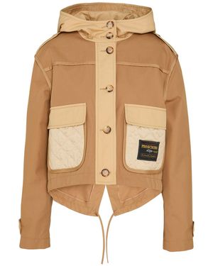 Moschino Jacket Cotton, Polyamide - Natural