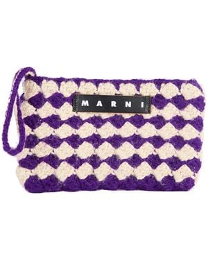 Marni Pouch Acrylic, Cotton, Polypropylene - Purple