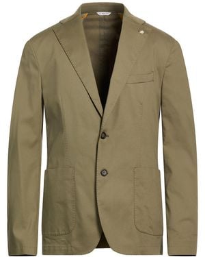 Manuel Ritz Military Blazer Cotton, Polyamide, Elastane - Green