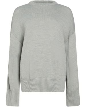 Soallure Sweater Acrylic, Wool - Gray