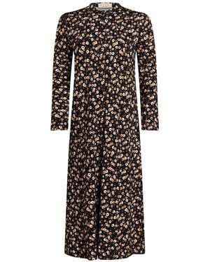 Siyu Midi Dress Viscose, Elastane - Black