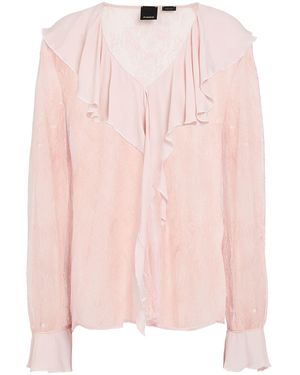 Pinko Top Polyamide, Acetate, Silk - Pink