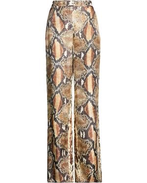Roberto Cavalli Pants Silk - Metallic